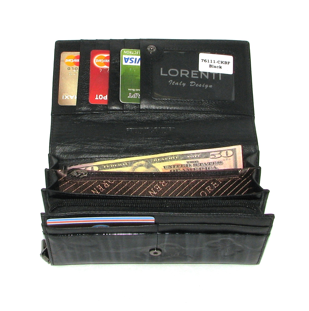 Кошелек женский Lorenti L76111-CKBF BLACK Кошелек женский Lorenti L76111-CKBF BLACK